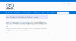 Desktop Screenshot of geekfundas.com