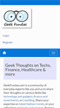 Mobile Screenshot of geekfundas.com